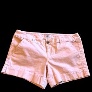 🦅 American Eagle Women’s Stretch Pink/ Peach Shorts. Size 12. Cotton/Spandex.